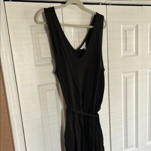 Black cotton jumpsuit